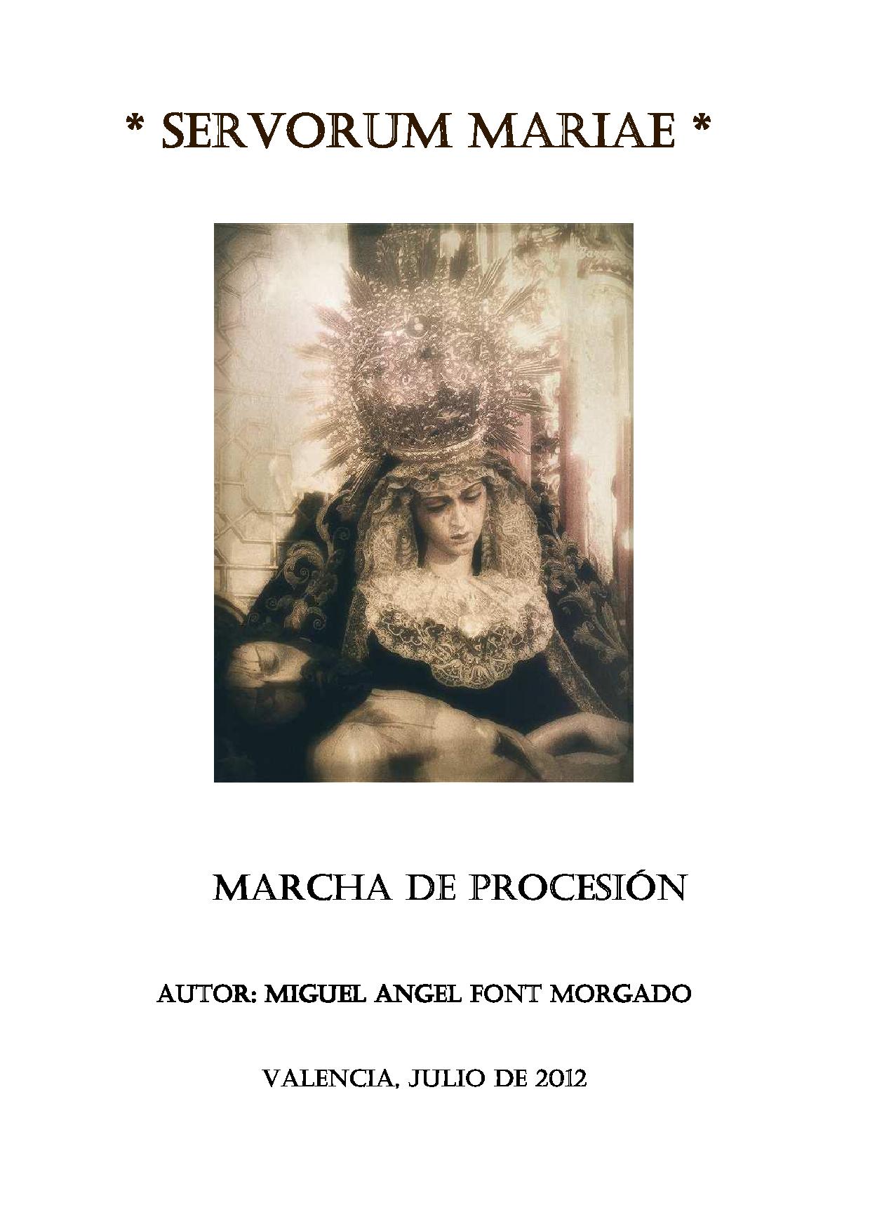 Portada - SERVORUM MARIAE