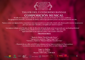 TALLERES DE COMPOSICION MUSICAL V CONGRESO DE BANDAS SEVILLA